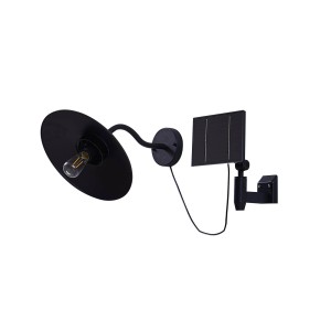 Lindby LED Solarleuchte Außen Virane 10020117 Spritzwassergeschützt Modern in Schwarz aus Aluminium 1-flammig