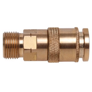 Rothenberger Industrial Schnellkupplung aus Messing für Gasgeräte mit 3/8 Anschluss.