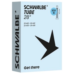 Schwalbe Fahrradschlauch SCV 15 28" Clik Valve 40mm ETRTO 23/30-622/630