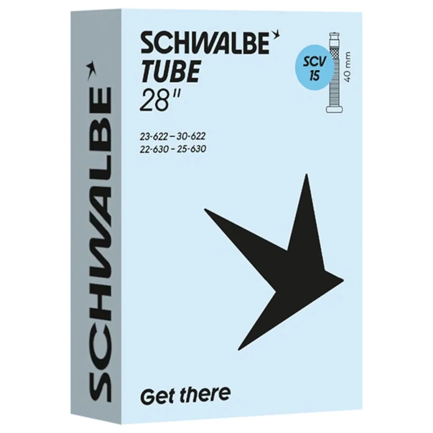 Schwalbe Fahrradschlauch SCV 15 28 Zoll Clik Valve 40mm ETRTO 23/30-622/630