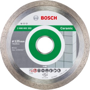 Bosch Diamanttrennscheibe Standard for Ceramic, 125 mm, für Winkelschleifer.