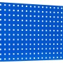 Blaue Güde Werkzeuglochwand 1200 P/1 aus Stahl mit quadratischen Löchern für Werkzeugaufhängung.