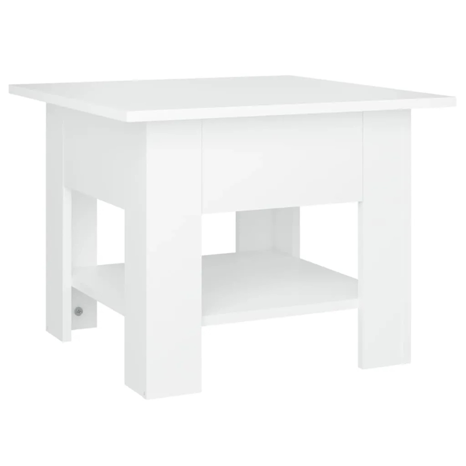 vidaXL Couchtisch Weiß 55x55x42 cm Holzwerkstoff 810262