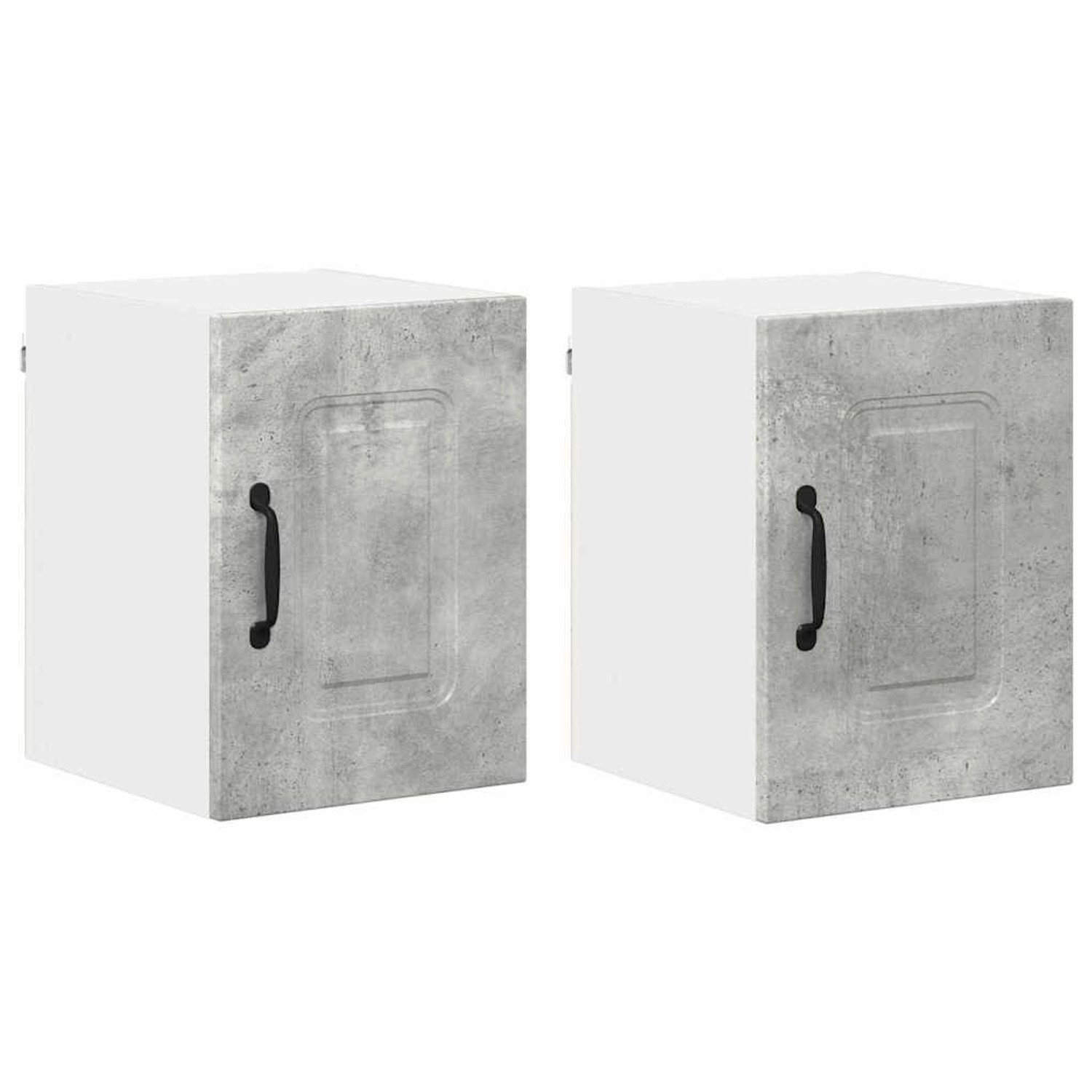 vidaXL Küchenwandschrank mit Regal 2 Stk Beton Grau 30 x 31 x 40 cm 884501 günstig online kaufen