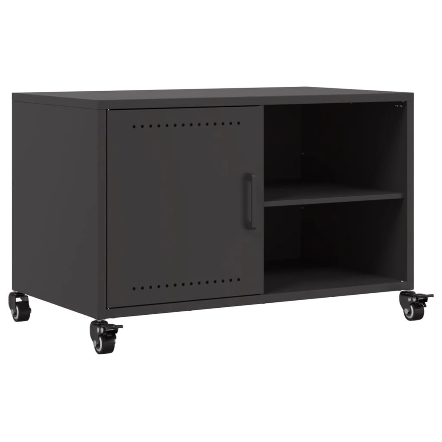 vidaXL TV-Schrank Schwarz 68x39x43,5 cm Stahl 846668 günstig online kaufen