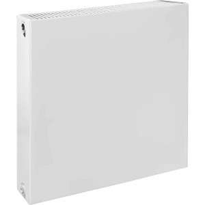 Weißer Heizkörper, 60x60 cm, Typ 22. Kompaktes Design für effiziente Wärme in jedem Raum.
