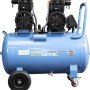 Blauer Güde Kompressor Airpower Ed-Silent 375/8/100 mit 100l Kessel und Tragegriff.