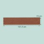 Relaxdays Rasenkante Stahl, braun, flexibel, 6er Pack, 15x101,5 cm, Beetbegrenzung.
