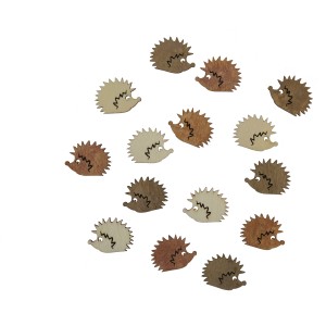 Videx Garden Filz-Deko Igel, 15 Stück, braun und naturfarben. Dekorative Figuren für Haus und Garten.