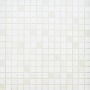 Glasmosaikmatte White-Mix, 32,6x32,6 cm, für vielseitige Anwendungen.