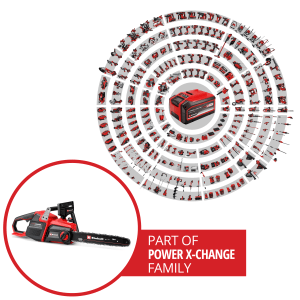 Einhell Akku-Kettensäge GP-LC 36/40 Li BL-Solo, Teil der Power X-Change Familie.