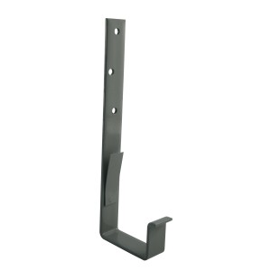 Graues Marley Rinneneisen RG 70 für Kastendachrinnen, zur sicheren Befestigung.