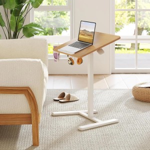 Costway Beistelltisch Höhenverstellbar mit Versteckten Rollen Stehpult