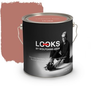 Dose LOOKS by Wolfgang Joop Wandfarbe Lipstick Pink, ein kräftiger Rosaton für Innenräume.