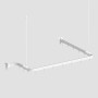 Flexible, weiße Euroshowers Duschvorhangstange (300 cm) mit Haken und Halterungen für Eck-, Rund- und U-Duschen.