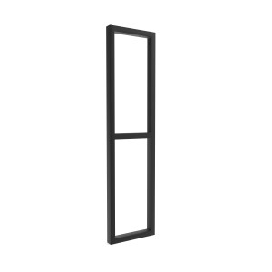 HEVVA Gestell Doppel-Waschtisch NECKAR 20 cm Tief 1 Halter Schwarz