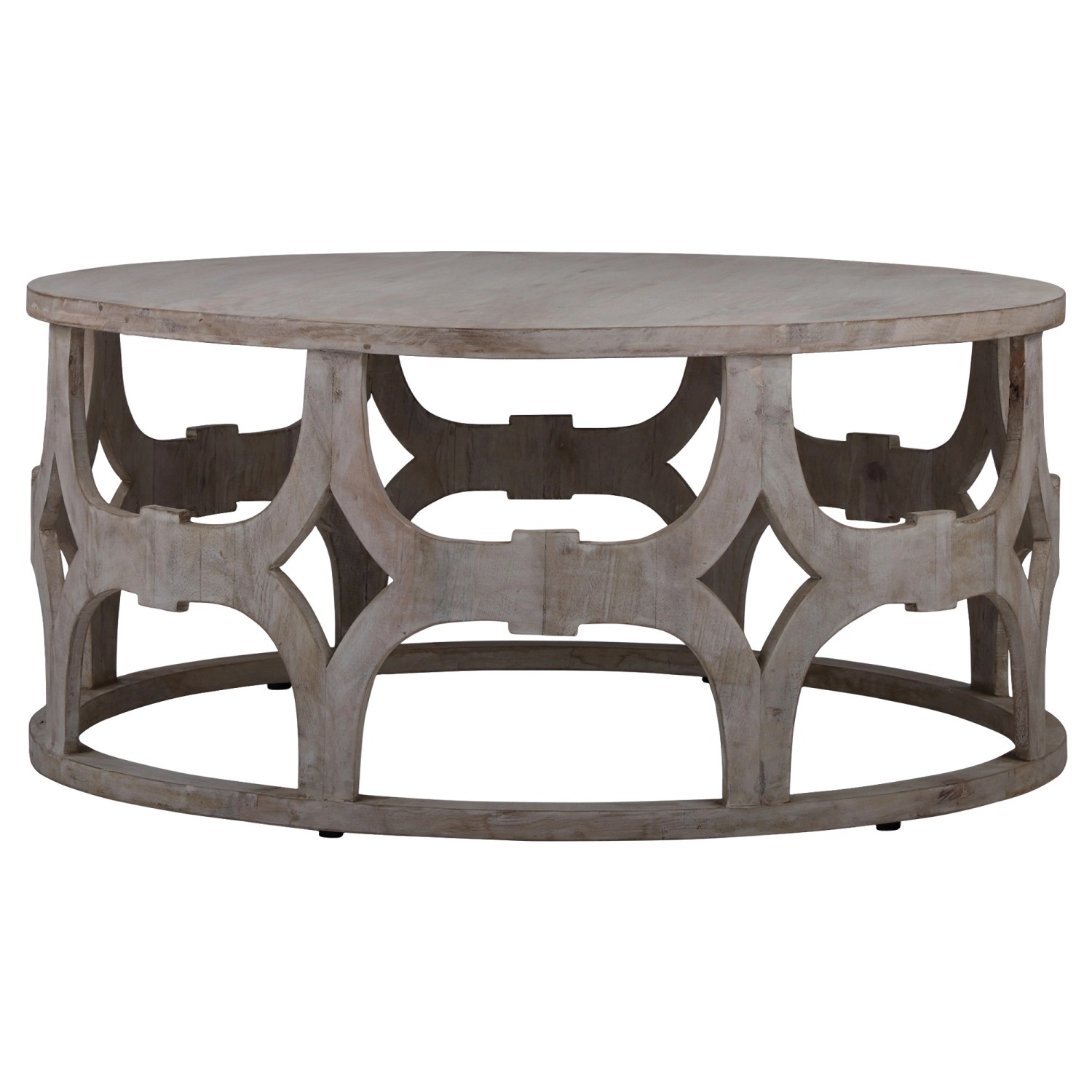 Womo-Design Couchtisch Asmara 100x45 cm Rund Natur Handgefertigt günstig online kaufen