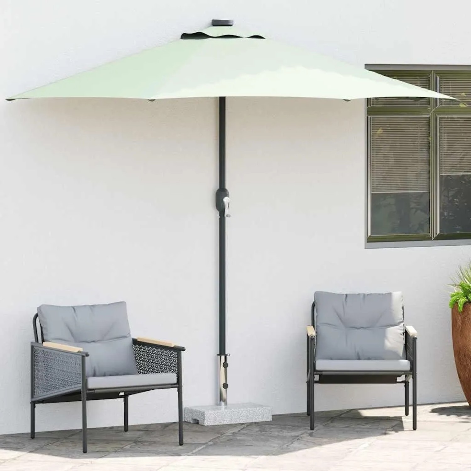 vidaXL Sonnenschirmständer Granit Rechteckig 25 kg 43725_4