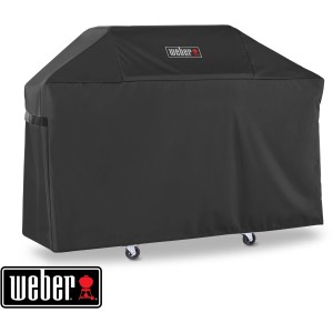 Weber Premium Abdeckhaube für Genesis II 300er-Serie, schwarze Schutzhülle für Grill.