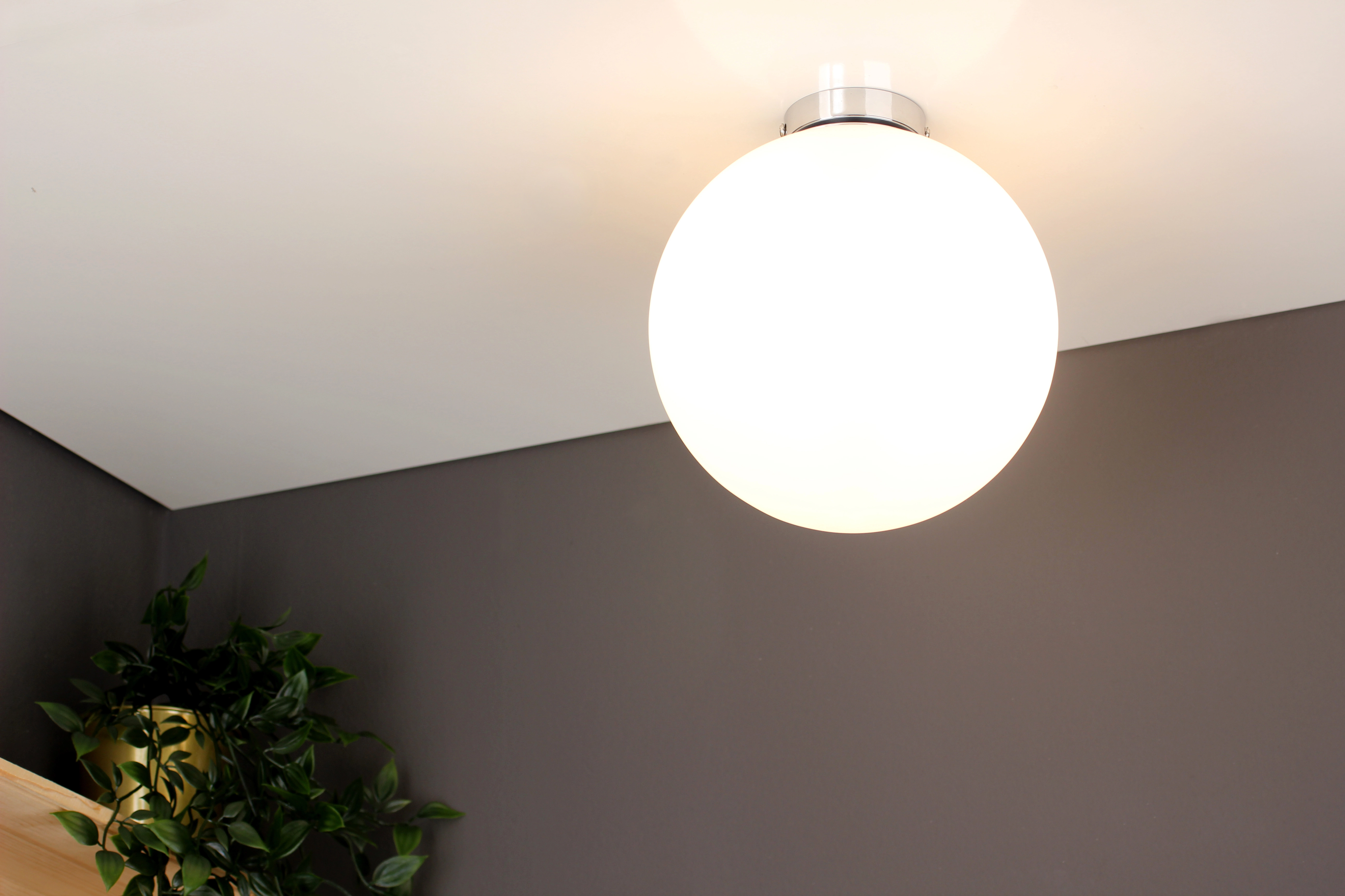Luce Design Deckenleuchte City 1-flammig Weiß Ø 30 cm kaufen bei OBI | Deckenlampen