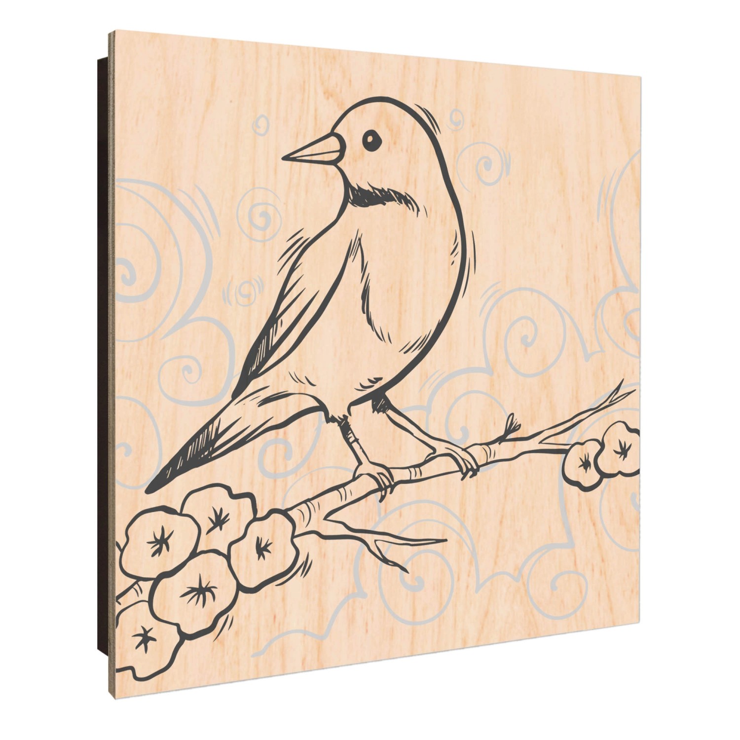 Banjado Großer Schlüsselkasten Holz 30x30cm Schwarz Scharnier Links 50 Hake günstig online kaufen