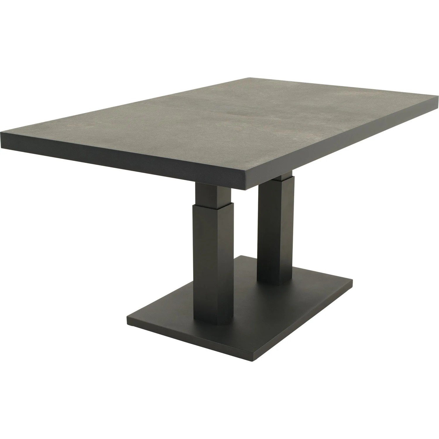 Lesli Gartentisch Murcia Rechteckig Keramik Anthrazit 140 cm x 85 cm