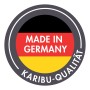 Karibu Qualitätssiegel: Made in Germany für Gartenhaus Nürnberg.