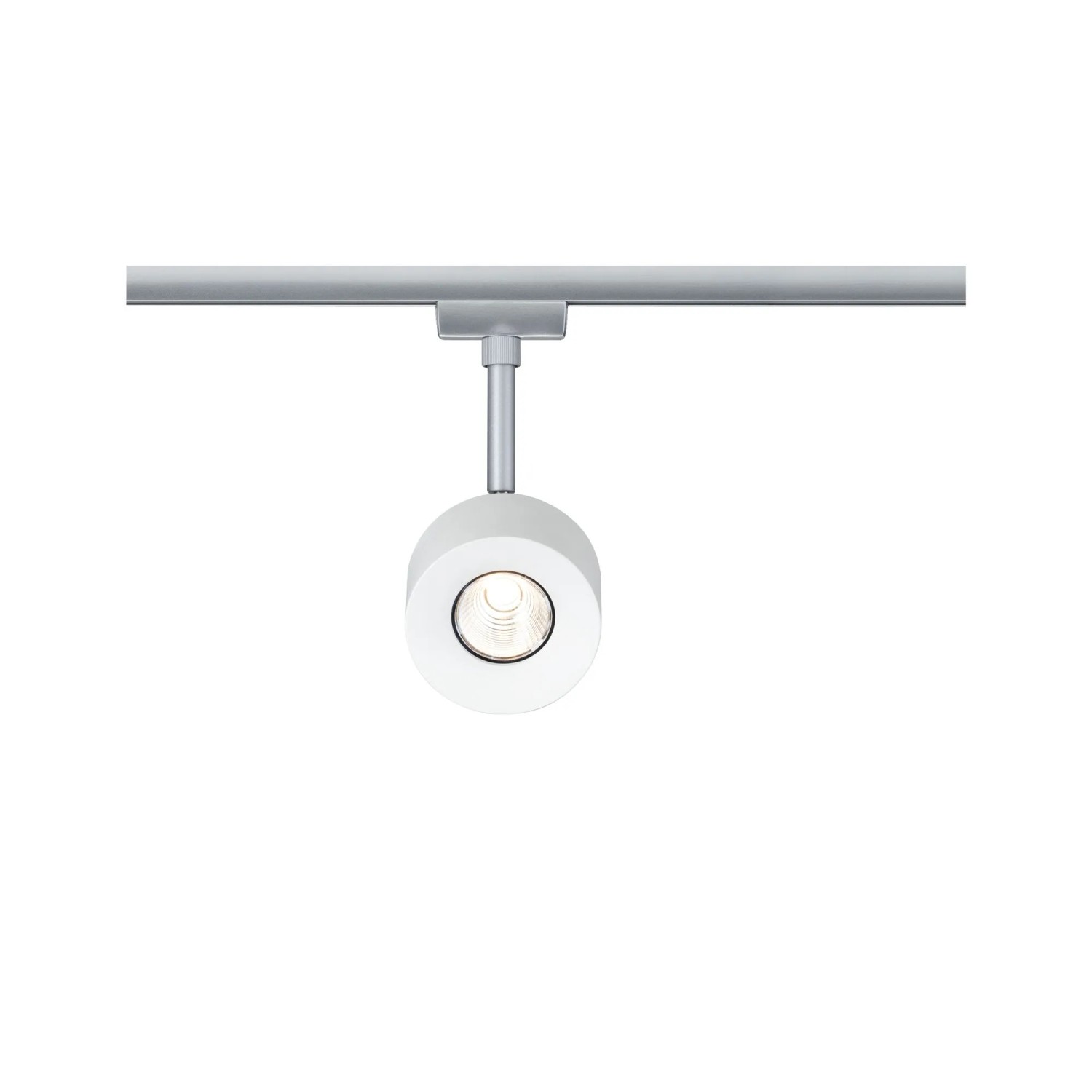 Paulmann URail LED-Spot Pane, weiß/chrom, 7,4W, 2700K, für Schienensysteme.