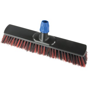 LUX Professional Besenkopf Südharzer, 40 cm breit, mit schwarzen und roten Borsten für Reinigungsarbeiten.