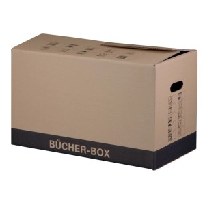 PROREGAL Mega Deal 10x Bücherbox LxBxH 560x293x339mm Bis Zu 30 kg Tragkraft Doppelwellig mit Grifflöchern Braun Bücherkarton Umzugskarton Aktenkarton