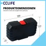 Schwarze Aufbewahrungsbox für CCLIFE Innensechskant Schlagschrauber Stecknuss Set, Maße 25x13x6,5 cm.