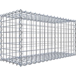 Gabiona Gabionenkorb, 40x80x30 cm, Maschenweite 5x5 cm, Drahtkorb für Einfassungen und Mauersysteme.