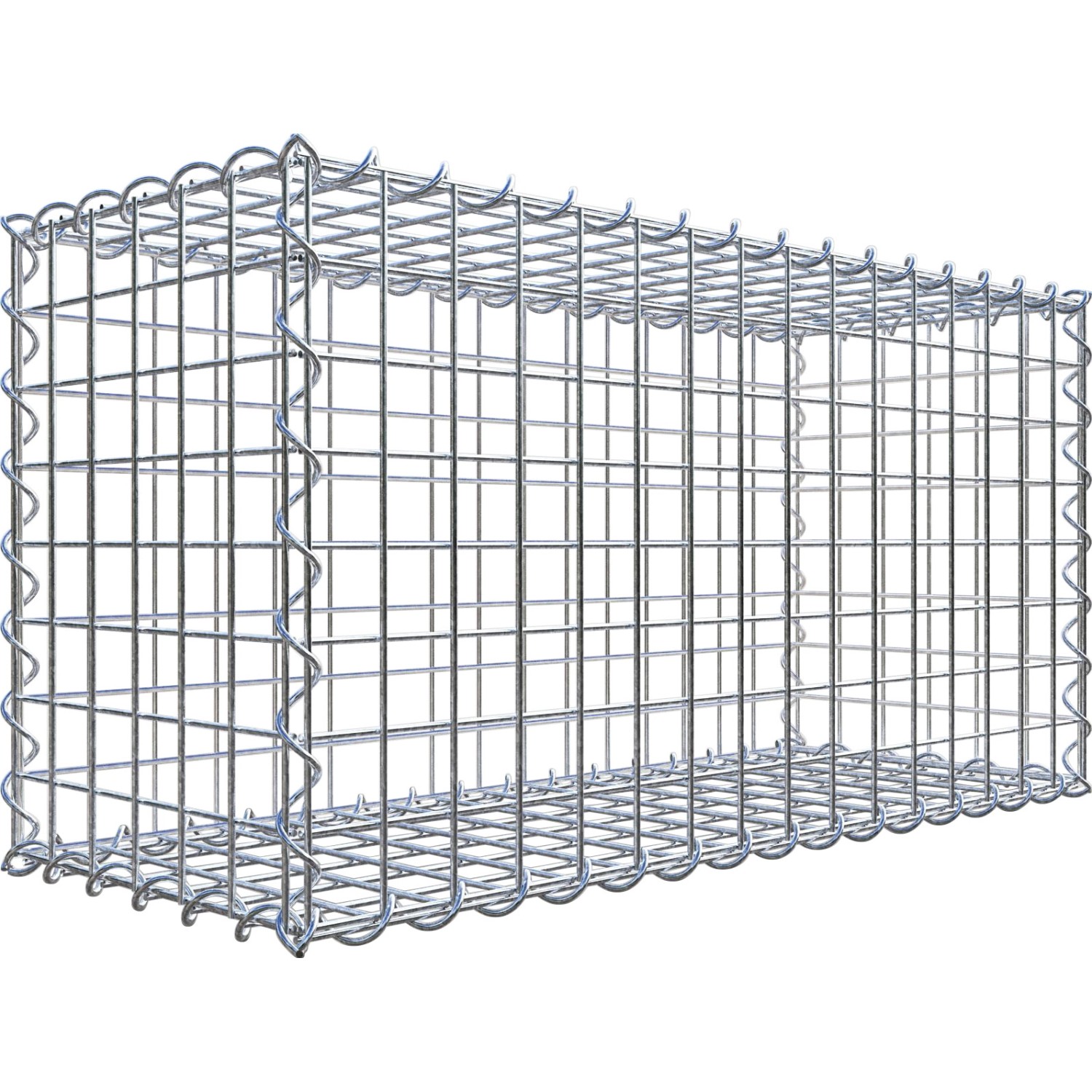 Gabiona Gabionenkorb 40 cm x 80 cm x 30 cm Maschenw 5 cm x 5 cm