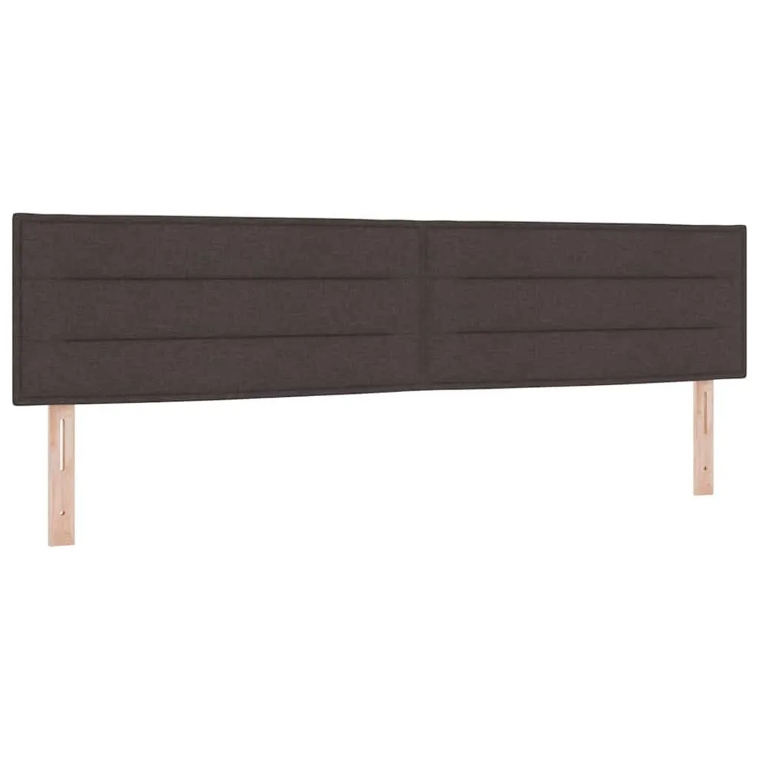 vidaXL Kopfteil mit Kopfteil Dunkelbraun 200 cm Kunstleder 42007037
