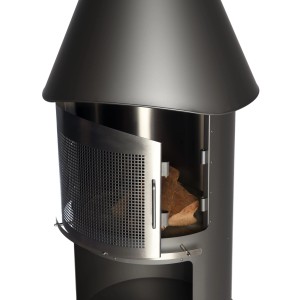 Buschbeck Funkenschutztür Sydney für Gartenkamin, schützt vor Funkenflug beim Grillen.