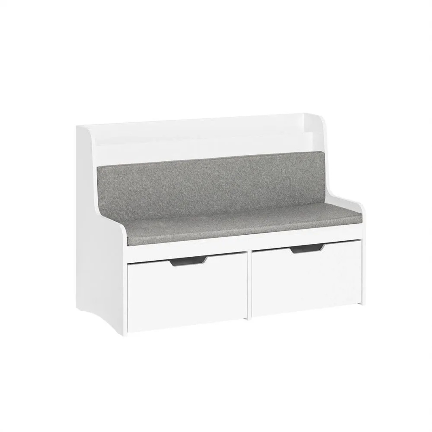SoBuy Kinder Sitzbank mit Bücherregal und Aufbewahrungsbox Schuhbank Weiß 1 günstig online kaufen