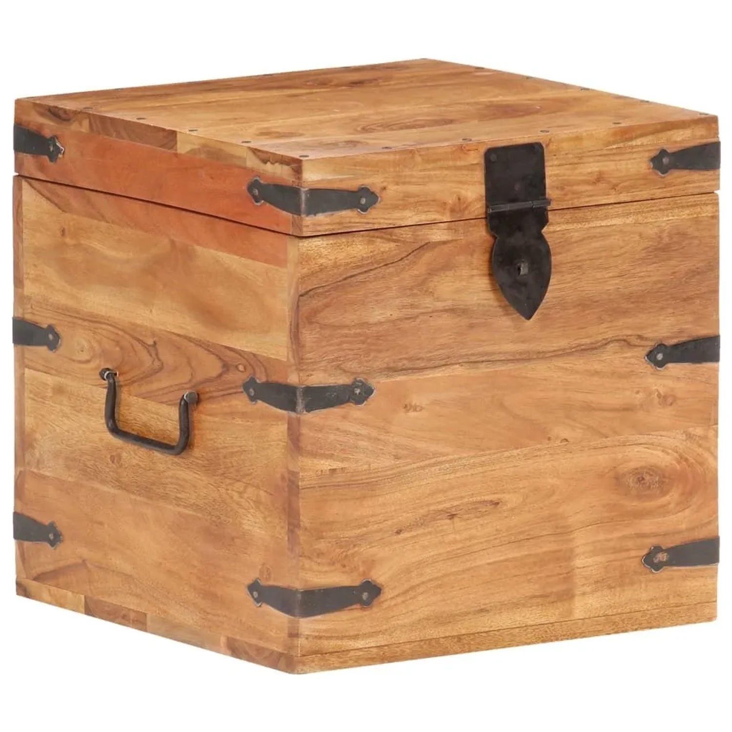 vidaXL Truhe 40x40x40 cm Akazie Massivholz 289639