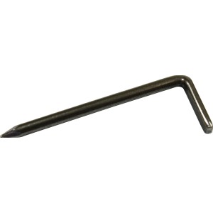 Hakennagel, 3x60 mm, blank, zur Befestigung von Nagelschellen.