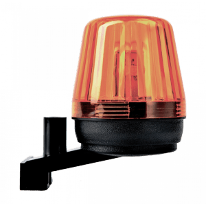 Chamberlain Signallampe FLA1-LED: Warnblinklicht für Garagentorantrieb in Betrieb.