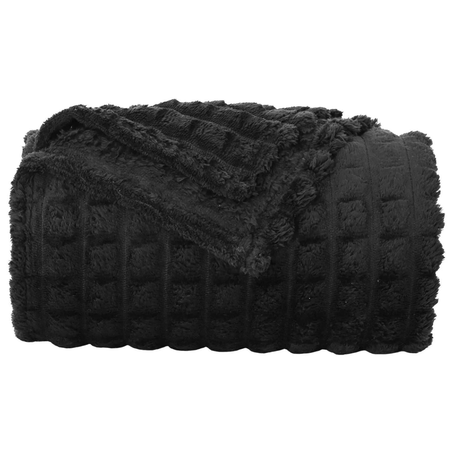 vidaXL Wohndecken 6 Stück Schwarz 200 x 150 cm Fleece 42016962