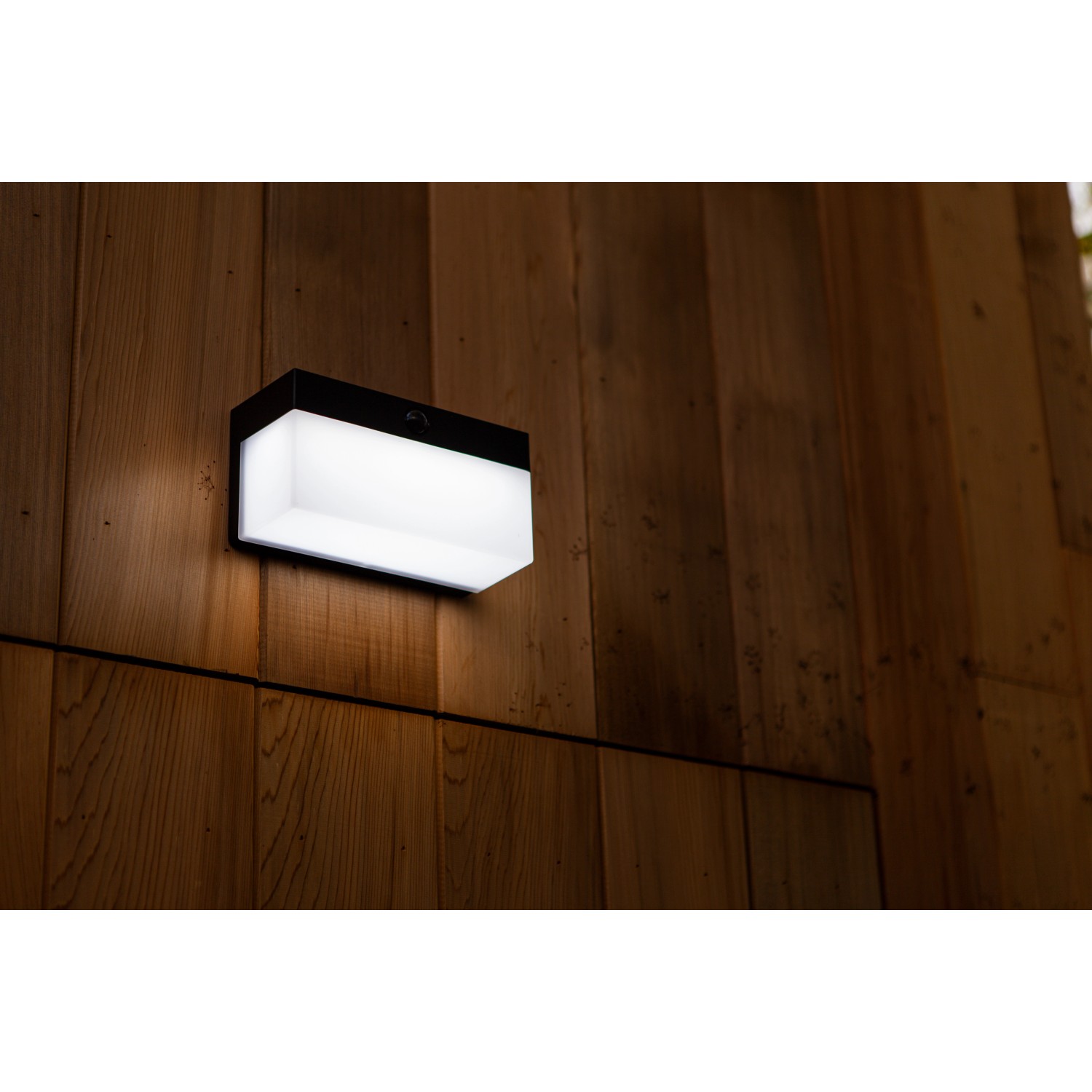 Lutec LED-Solar-Wandleuchte Fran Connect 800 lm 9,1 x 7,9 x 18 cm Schwarz