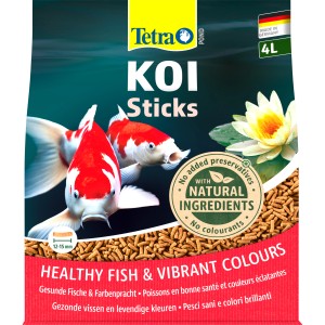 Tetra Pond Koi Sticks 4 l: Hauptfutter für Kois mit natürlichen Inhaltsstoffen für gesunde Fische und Farbenpracht.