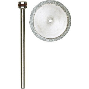 Proxxon Diamant-Trennscheibe 20 mm mit Träger für Miniaturwerkzeuge. Zum Trennen von Keramik, Kunststoff u.a.