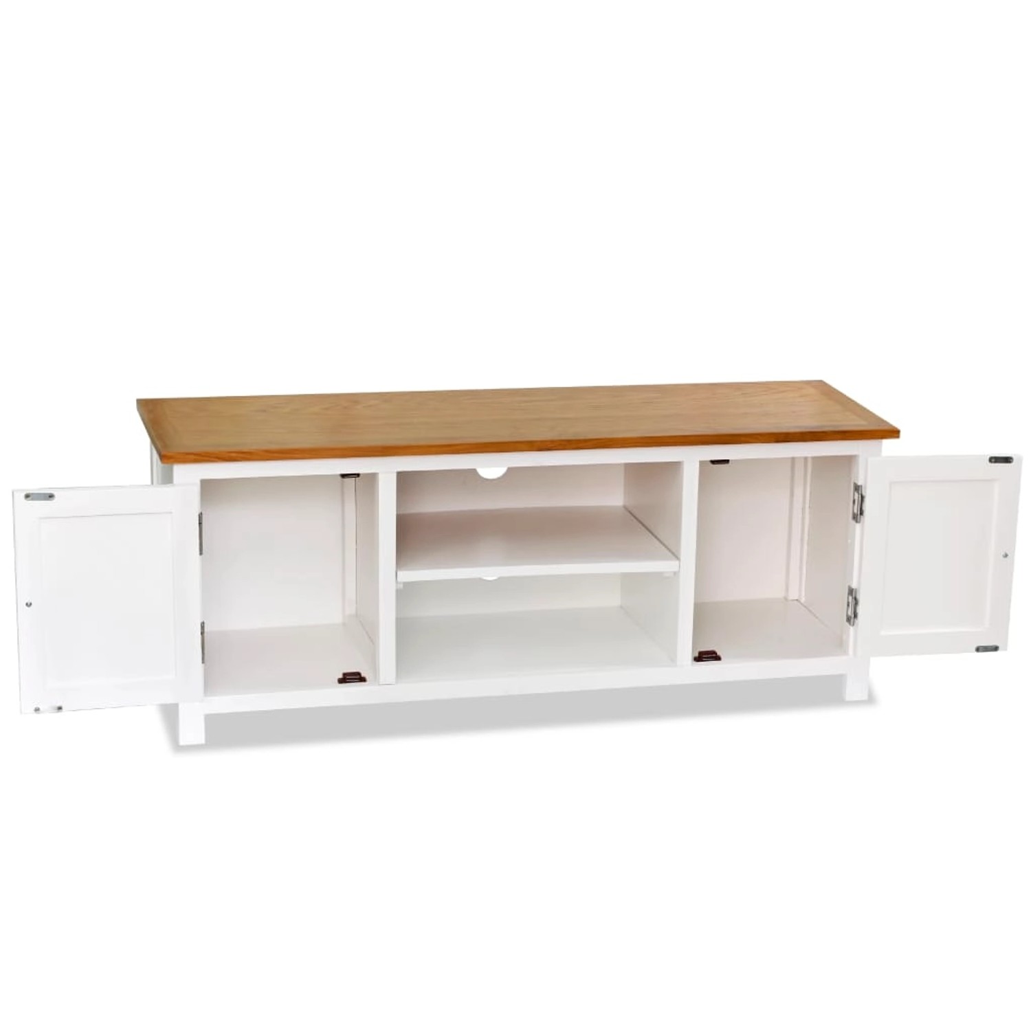 VidaXL TV-Schrank 120x35x48 cm Massivholz Eiche  Modell 2