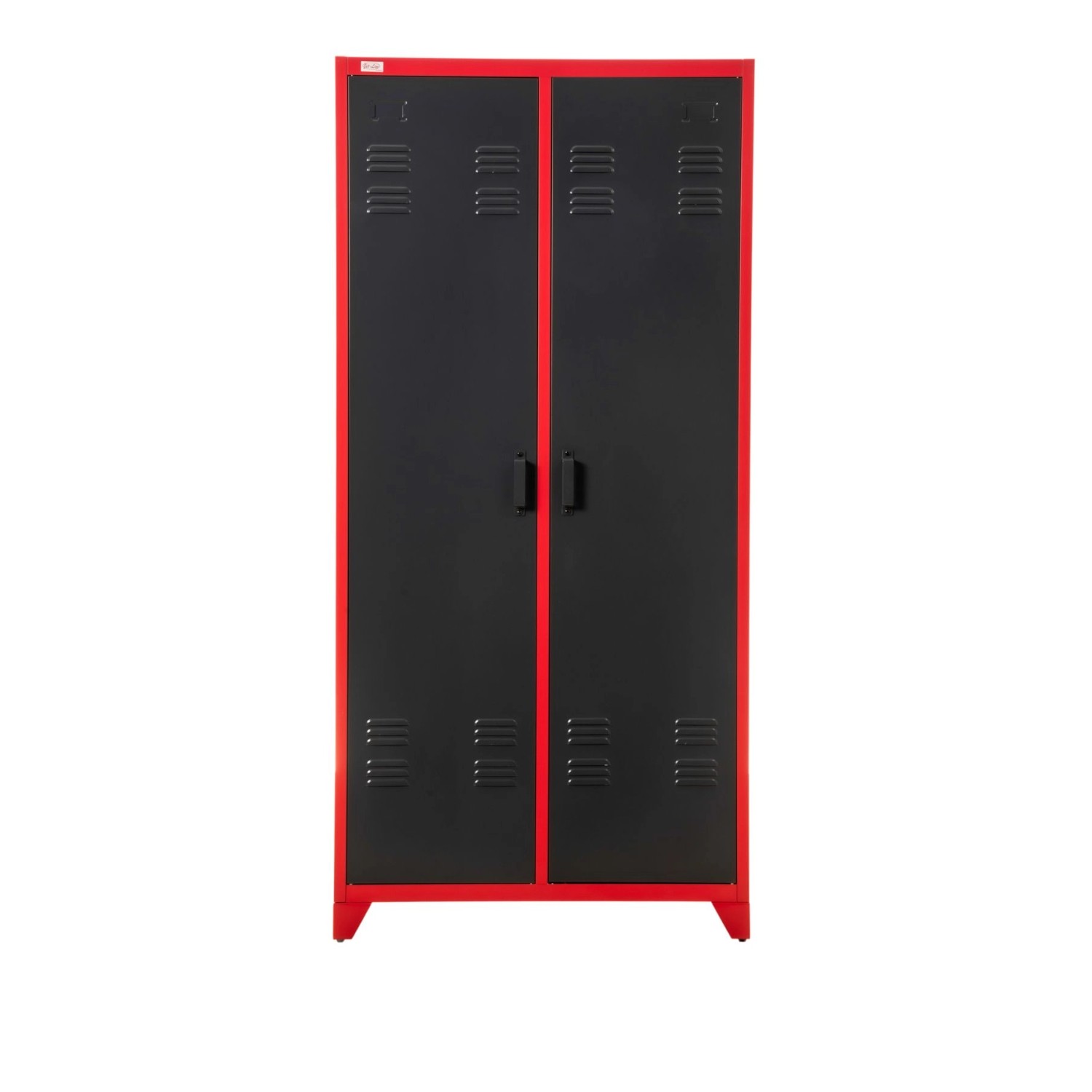 Jet-Line Spind-Stahlschrank Odessa Anthrazit-Rot 85 x 50 x 180 cm Abschließ günstig online kaufen