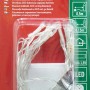 Konstsmide LED-Lichterkette, 10 warmweiße Lichter, batteriebetrieben für Innen, transparentes Kabel.