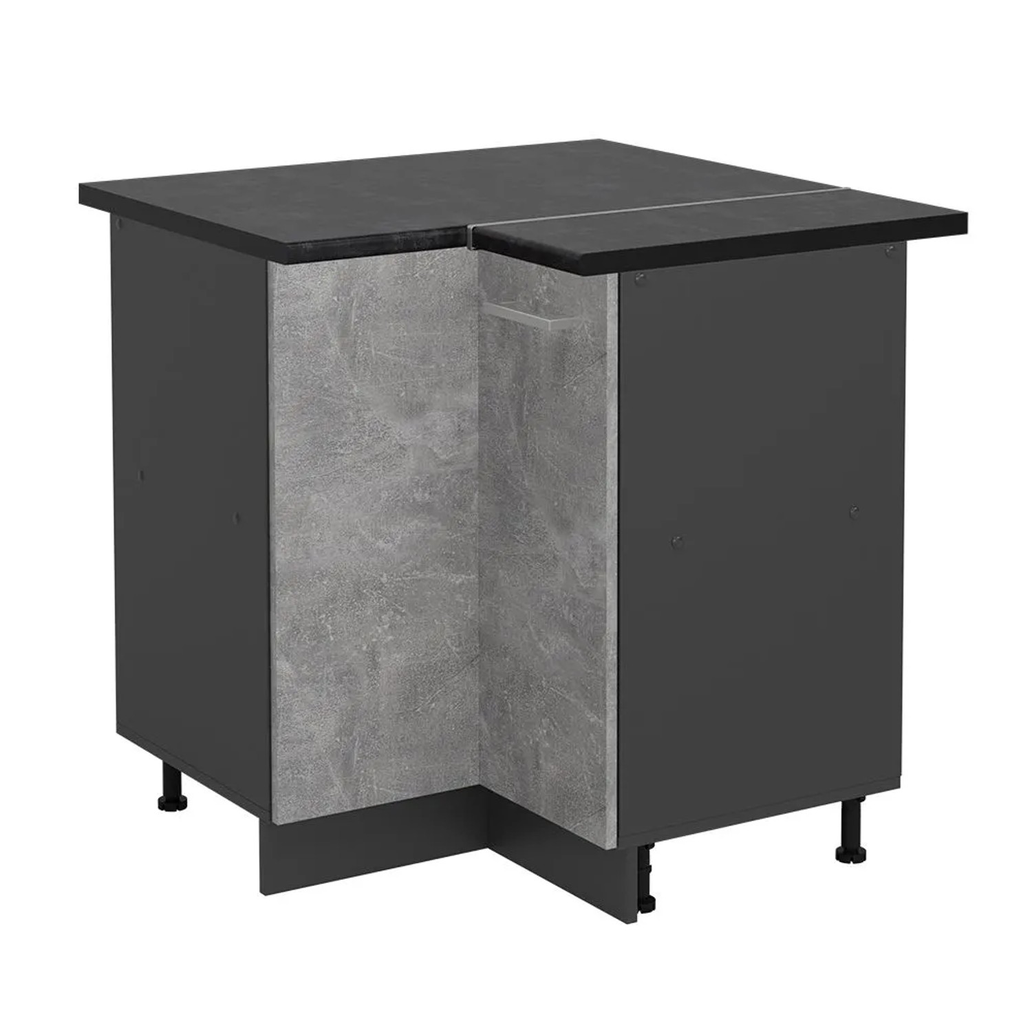 Vicco Eckunterschrank R-Line Beton 76 x 82 AP Anthrazit Art Nr 53489