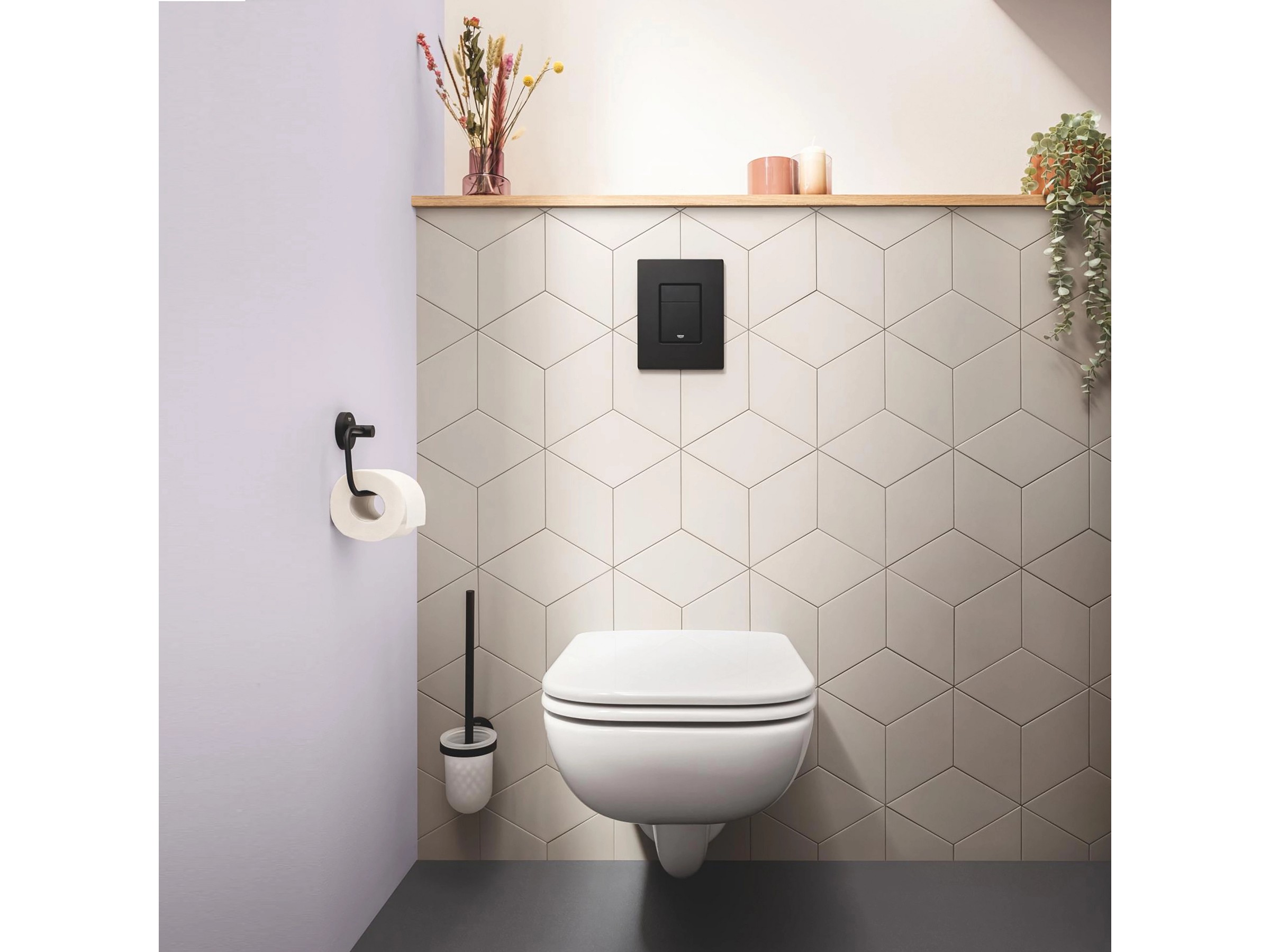 Grohe Abdeckplatte Even Matt Schwarz 156 mm × 197 mm × 10 mm  