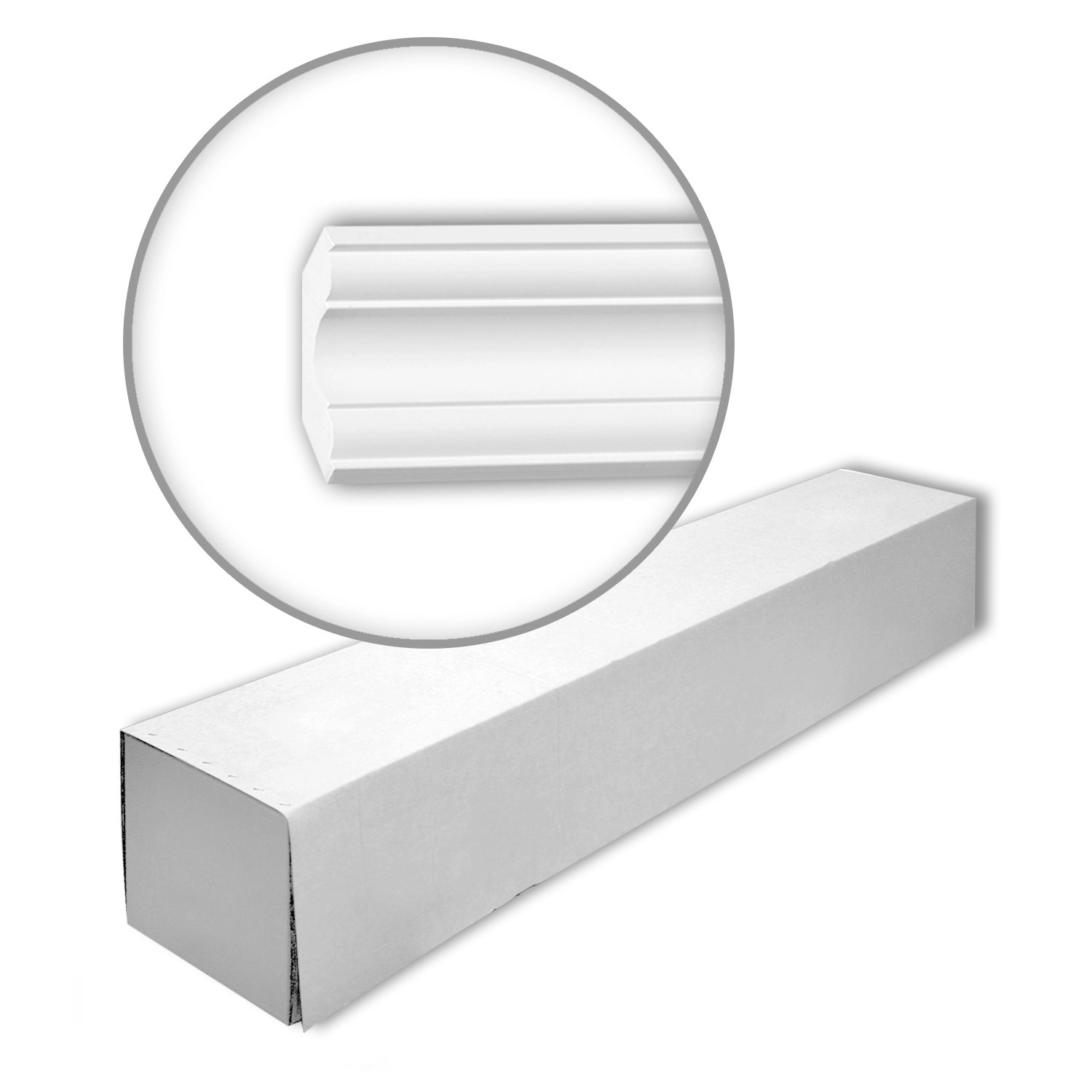 PROFHOME 150294 Eckleisten 1 Karton Set mit 18 Zierleisten 36 m Weiß günstig online kaufen