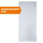 Satiniertes ESG Floatglas als Lichtausschnitt 66x142cm für Holzzimmertüren.